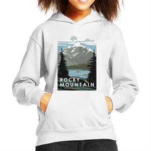 US National Parks Rocky Mountain National Park Kid's Hooded Sweatshirt