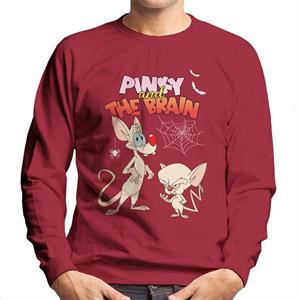 Animaniacs Pinky And The Brain Halloween Creepy Crawlies Men's Sweatshirt