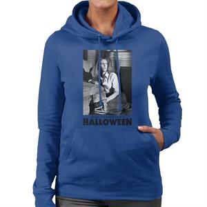 Halloween Laurie Strode Hiding From Michael Women's Hooded Sweatshirt