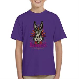 Looney Tunes Halloween Bugs Bunny Dia De Los Muertos Kid's T-Shirt