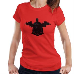 The Batman Logo Gotham City Backdrop Women's T-Shirt