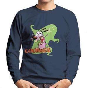 Courage The Cowardly Dog Halloween Scream Men's Sweatshirt