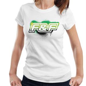 The Fast and The Furious Green Spray Logo Women's T-Shirt