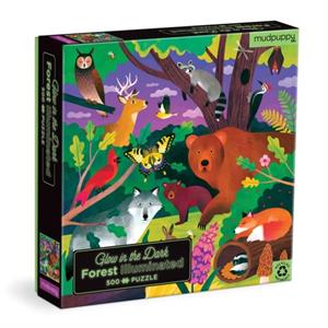 Forest Illuminated 500 Piece Glow in the Dark Puzzle by Mudpuppy