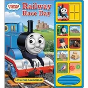 Thomas  Friends Railway Race Day LiftaFlap Sound Book by PI Kids