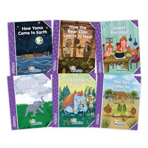 Jolly Phonics Folktales Purple Readers Level 5 Complete Set 16 by Sara Wernham