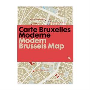 Modern Brussels Map  Carte Bruxelles Moderne by Jacinthe Gigou