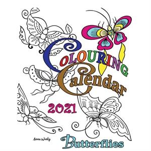 Colouring Calendar 2021 Butterflies by Anna Winky