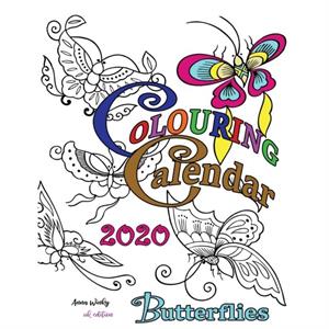 Colouring Calendar 2020 Butterflies UK Edition by Anna Winky