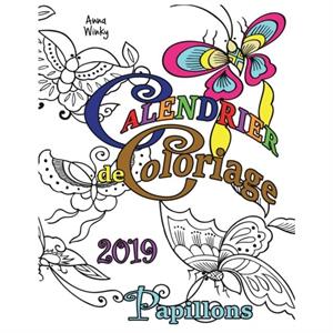 Calendrier de Coloriage 2019 Papillons by Anna Winky