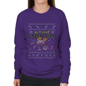 Dexter's Laboratory Christmas Dee Dee And Dexter Women's Sweatshirt