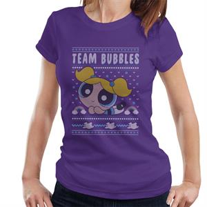 Powerpuff Girls Christmas Team Bubbles Women's T-Shirt