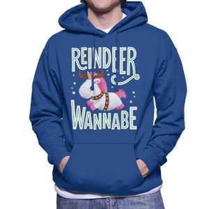 Minions Christmas Reindeer Wannabe Men's Hooded Sweatshirt