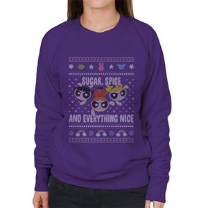 Powerpuff Girls Christmas Sugar Spice And Everything Nice Women's Sweatshirt