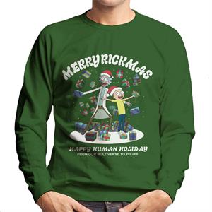 Rick and Morty Merry Rickmas Christmas Men's Sweatshirt