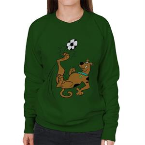 Scooby Doo Football Over Head Kick Women's Sweatshirt