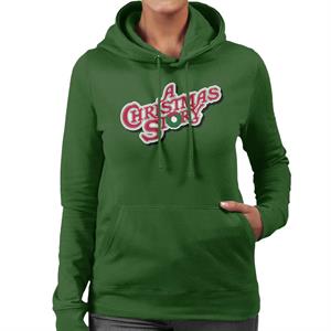 A Christmas Story Cinematic Logo Women's Hooded Sweatshirt