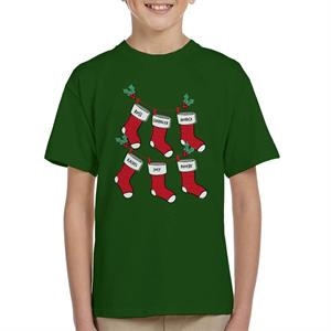 Friends Christmas Stockings Kid's T-Shirt