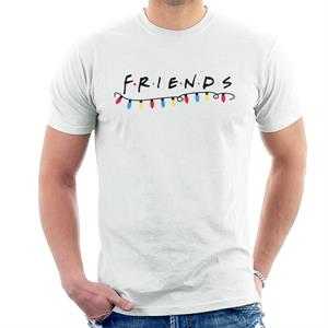 Friends Christmas Logo Festive Lights Men's T-Shirt
