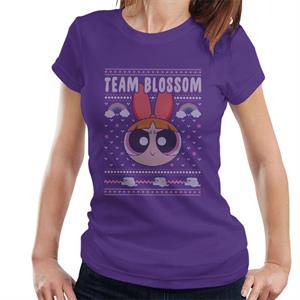 Powerpuff Girls Christmas Team Blossom Women's T-Shirt