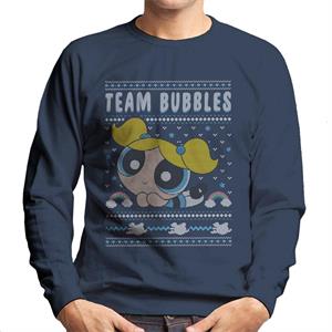 Powerpuff Girls Christmas Team Bubbles Men's Sweatshirt