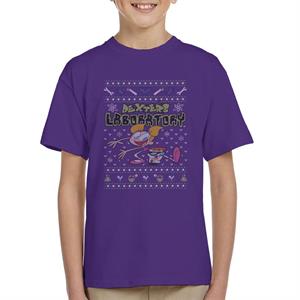 Dexter's Laboratory Christmas Dee Dee And Dexter Kid's T-Shirt