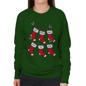 Friends Christmas Stockings Women's Sweatshirt