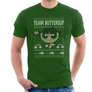 Powerpuff Girls Christmas Team Buttercup Men's T-Shirt