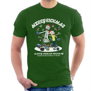 Rick and Morty Merry Rickmas Christmas Men's T-Shirt