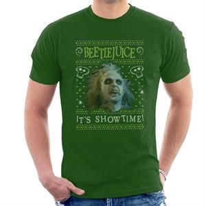 Beetlejuice Christmas It's Showtime Men's T-Shirt