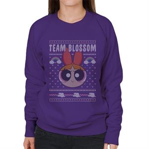 Powerpuff Girls Christmas Team Blossom Women's Sweatshirt