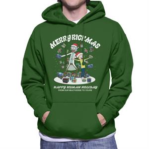 Rick and Morty Merry Rickmas Christmas Men's Hooded Sweatshirt