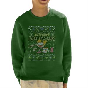 Dexter's Laboratory Christmas Dee Dee And Dexter Kid's Sweatshirt