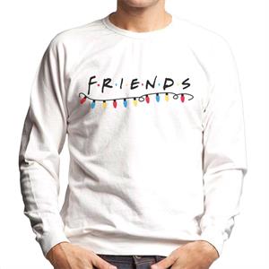 Friends Christmas Logo Festive Lights Men's Sweatshirt