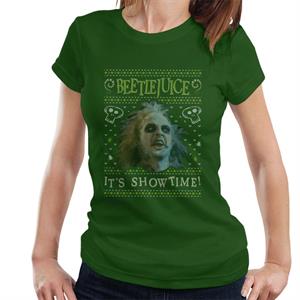 Beetlejuice Christmas It's Showtime Women's T-Shirt