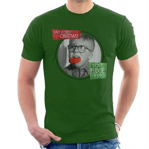 A Christmas Story Ralphie Don't Fudge It Up Men's T-Shirt