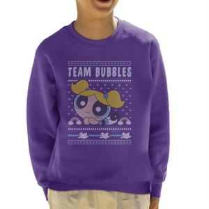 Powerpuff Girls Christmas Team Bubbles Kid's Sweatshirt