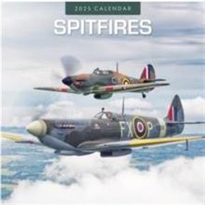 Spitfires 2025 Square Wall Calendar by Red robin