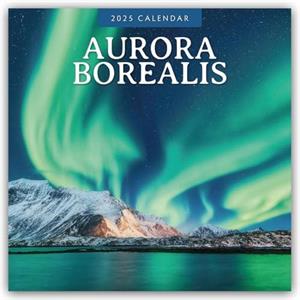 Aurora Boraellis  Northern Lights 2025 Square Wall Calendar by Red Robin