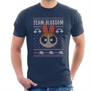 Powerpuff Girls Christmas Team Blossom Men's T-Shirt