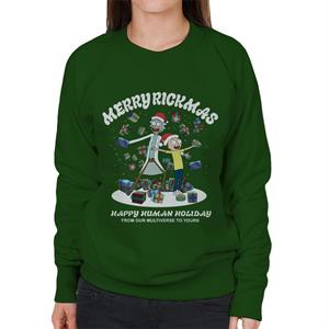 Rick and Morty Merry Rickmas Christmas Women's Sweatshirt