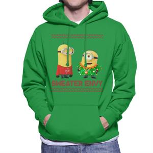 Minions Christmas Sweater Envy Men's Hooded Sweatshirt