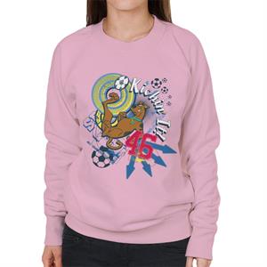 Scooby Doo Football Kickin It Women's Sweatshirt