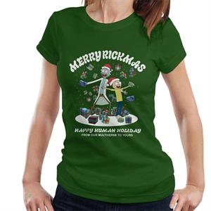 Rick and Morty Merry Rickmas Christmas Women's T-Shirt