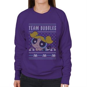 Powerpuff Girls Christmas Team Bubbles Women's Sweatshirt