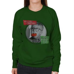 A Christmas Story Ralphie Don't Fudge It Up Women's Sweatshirt