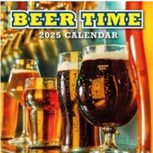 Beer Time 2025 Square Wall Calendar by Red Robin