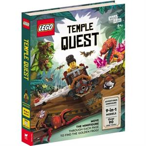 LEGO  Books Temple Quest with adventurer minifigure nine buildable models play scenes and over 90 LEGO elements by LEGO