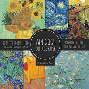 Van Gogh Collage Paper for Scrapbooking by Crafty as Ever