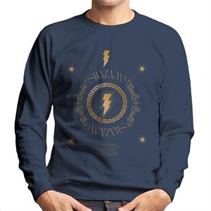Shazam Fury of the Gods 6 Powers Art Men's Sweatshirt